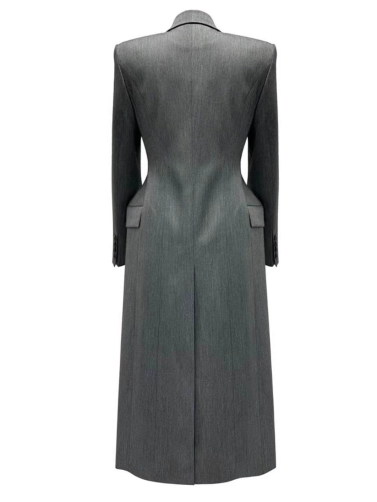 2025 Spring and Autumn New Korean Style Slimming Blazer for Women, Long Over-The-Knee Fashionable Versatile Waist-Cinching Internet Celebrity Suit