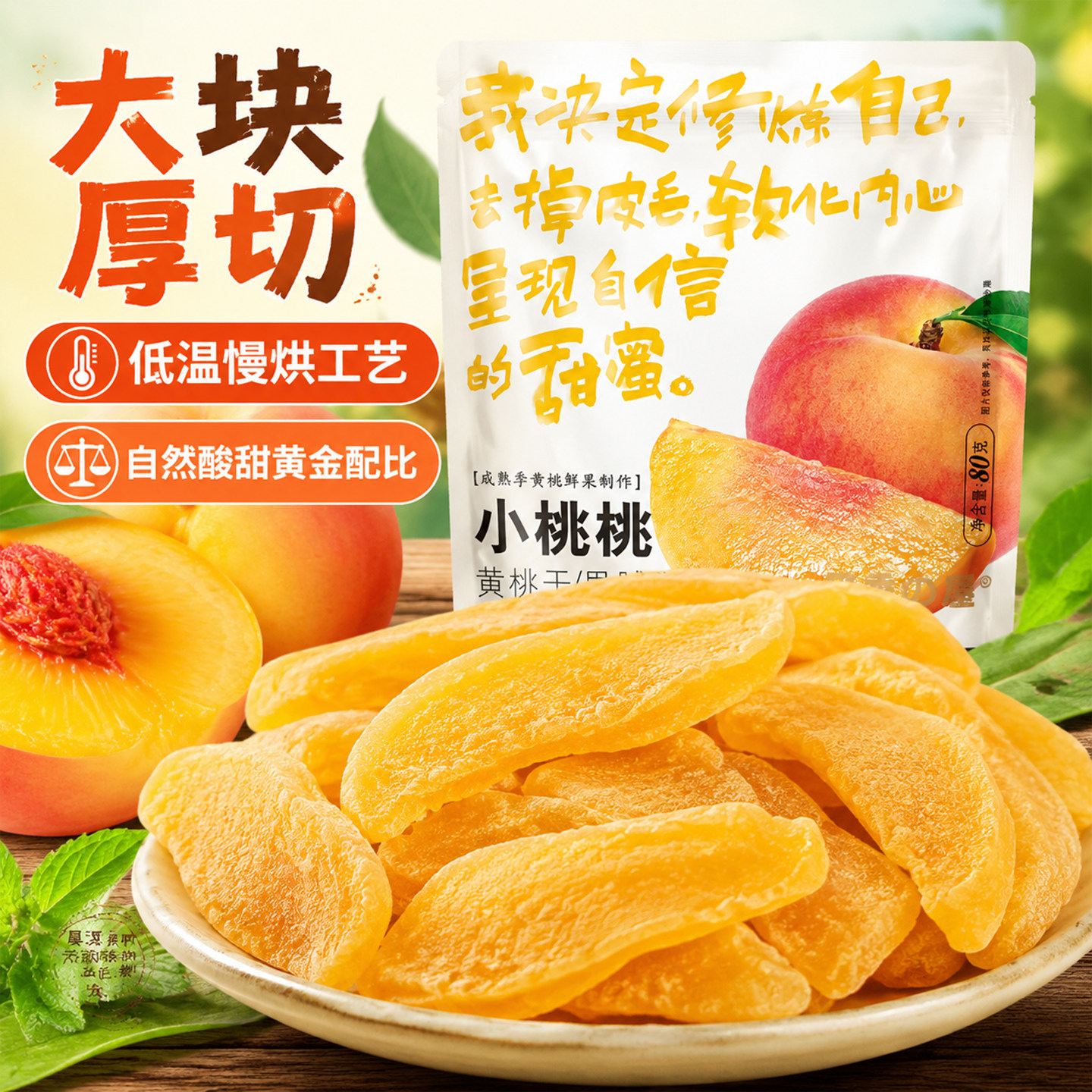 黄桃干解馋休闲零食菠萝干草莓果脯蜜饯柠檬片百香果芒果混合果干