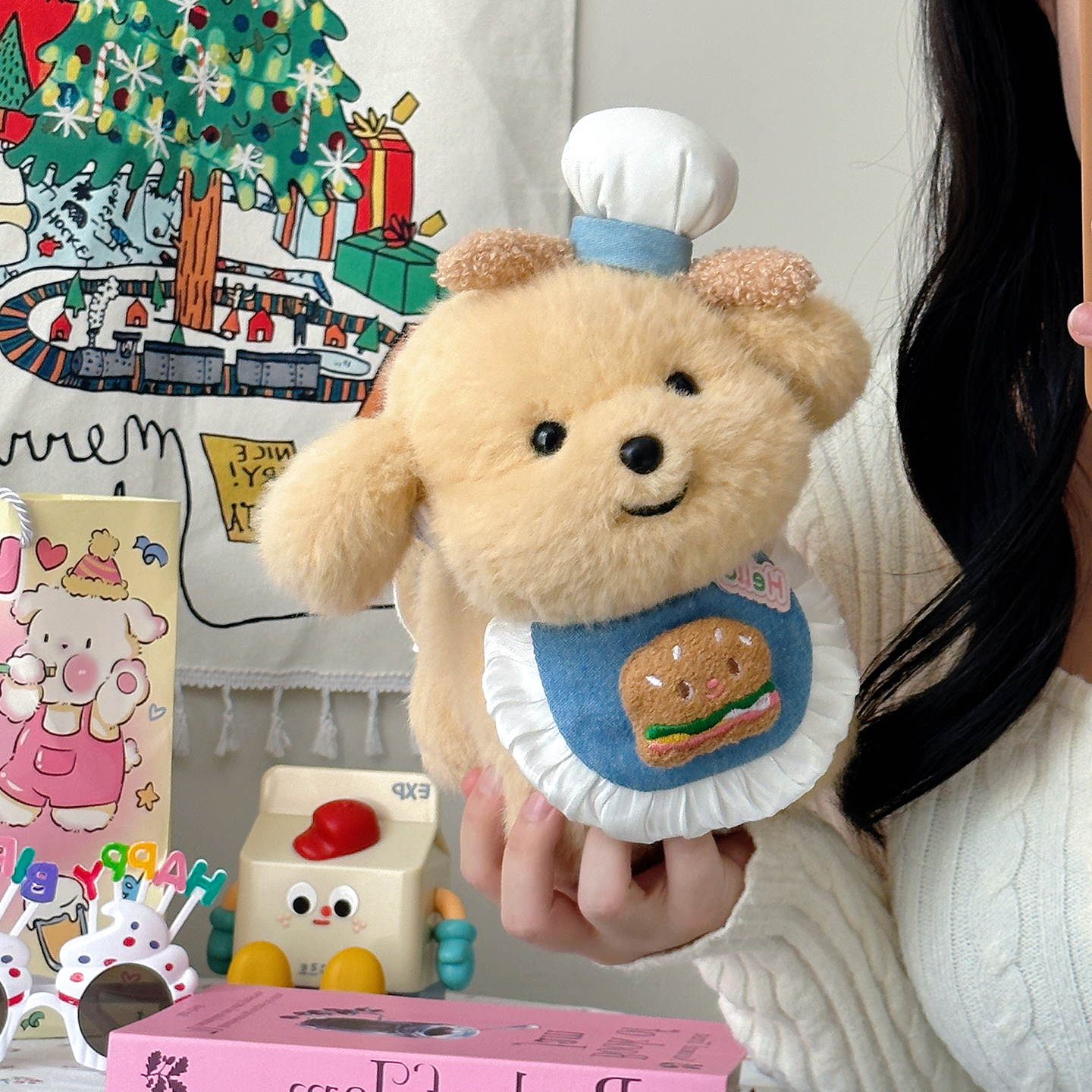 可爱小狗玩偶金毛公仔生日礼物女