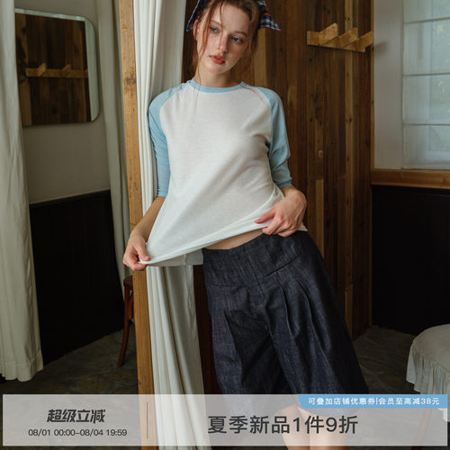 牛仔五分裤短裤夏季阔腿中裤