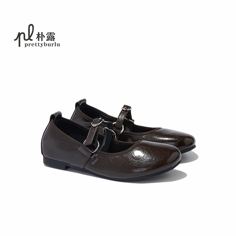 朴露手工真皮玛丽珍女鞋2026新款春季休闲风单鞋法式通勤平底女鞋,女鞋,玛丽珍鞋,淘宝优惠券,粉丝福利购,淘宝优惠卷