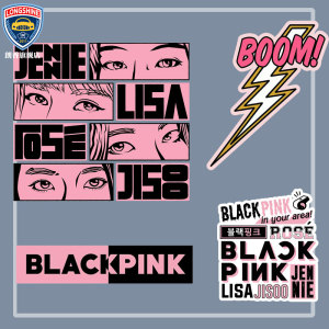 车贴广告定制 后窗 BLACKPINK周边抖音网红车贴 电动摩托划痕遮挡