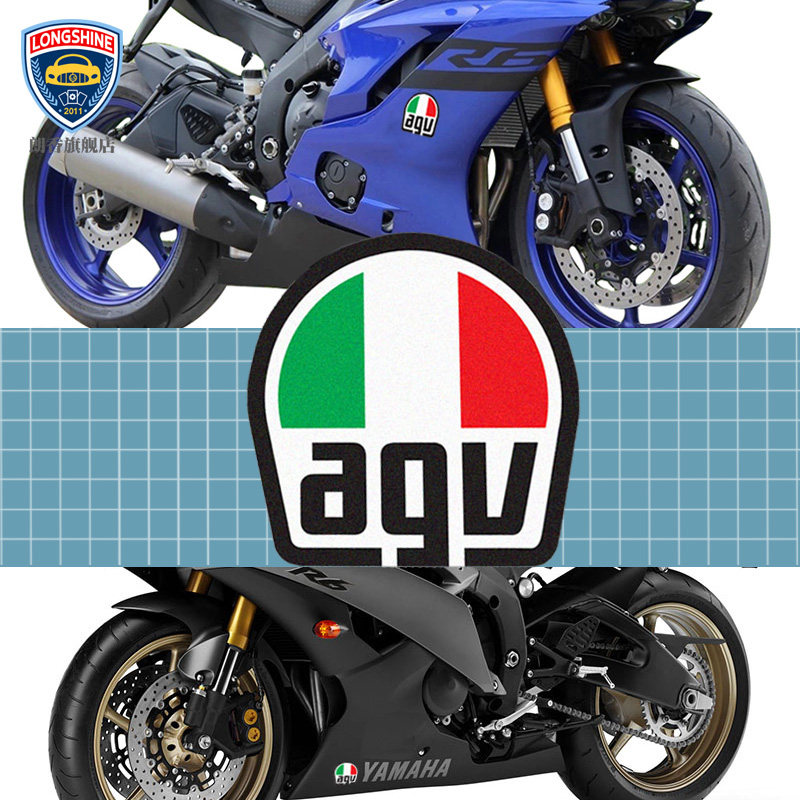 雅马哈46号小飞侠罗西摩托车文化后保险杠车贴 agv车贴划痕 遮挡