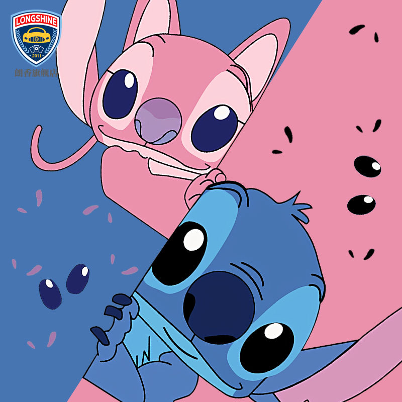 车贴广告定制 后窗 动漫史迪仔安琪星际宝贝后挡风玻璃汽车装饰贴