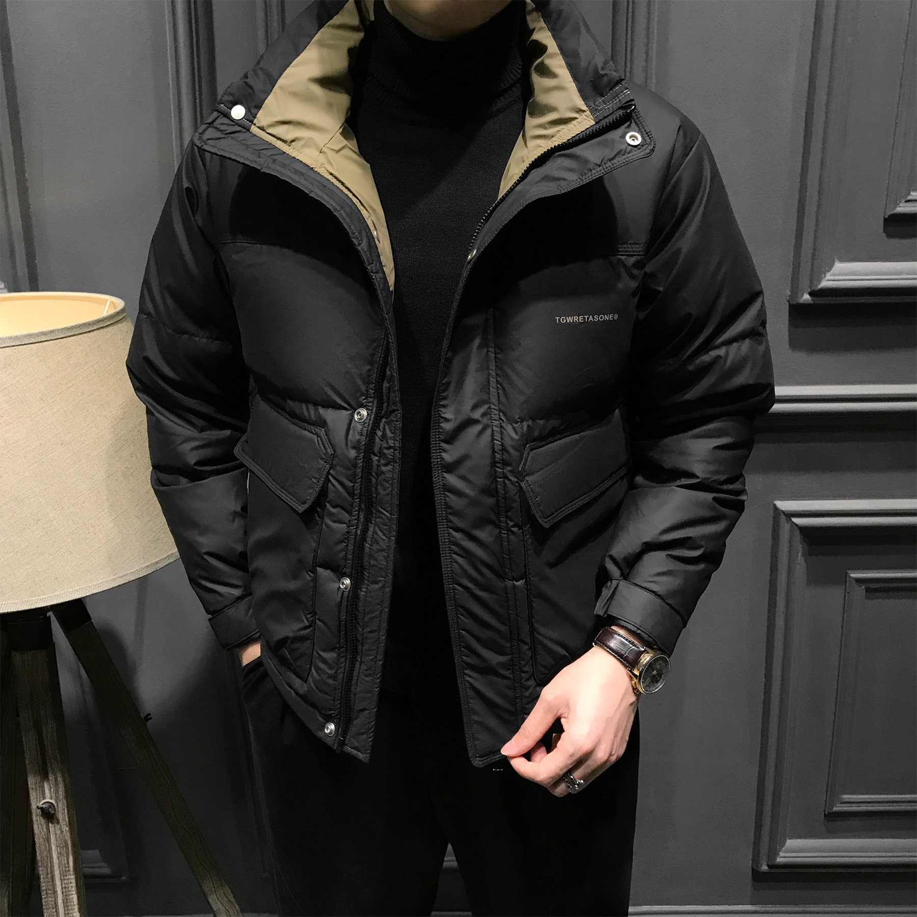 tnnc男士高级帅气羽绒服