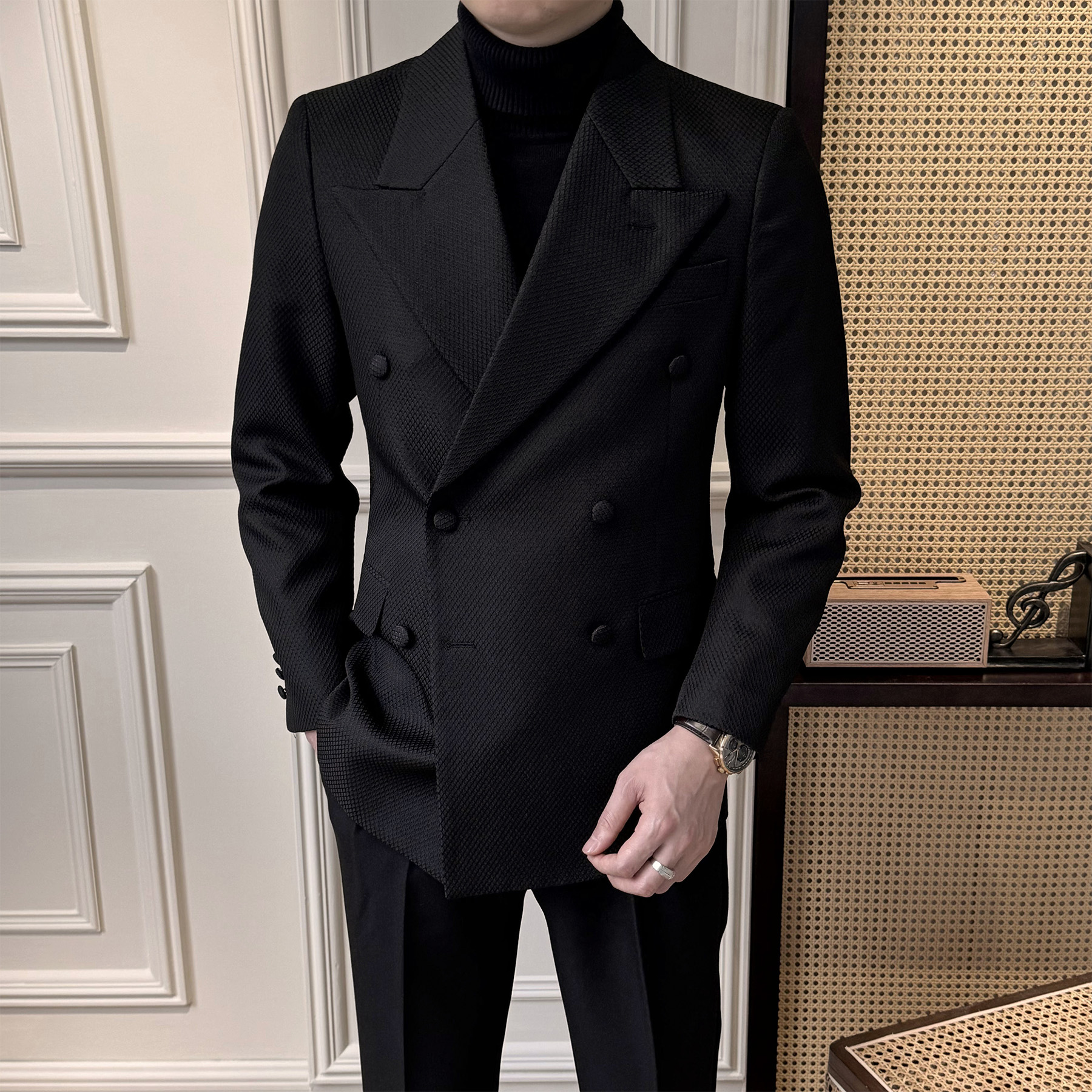 tnnc男士高级帅气西装