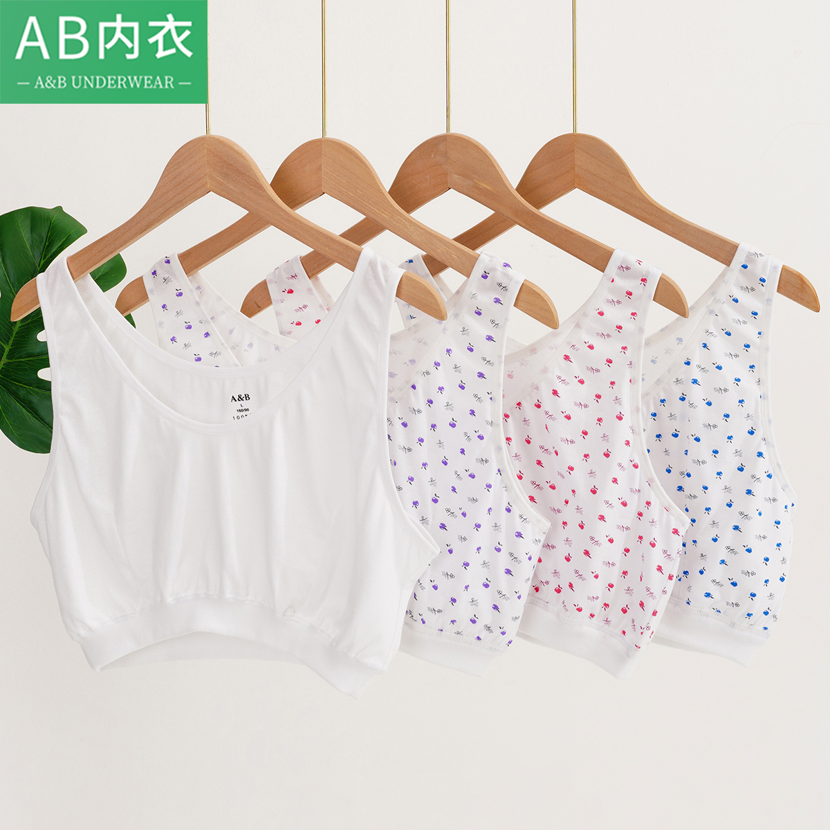 ab内衣中老年全棉奶奶胸罩背心