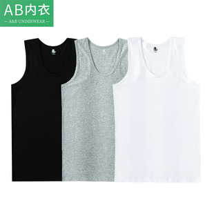 青年背心t恤 跨栏打底坎肩夏季 T768 背心弹力棉宽肩无袖 ab内衣男士