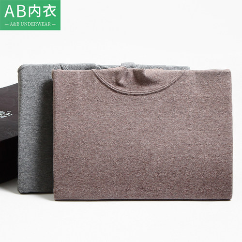 莱卡毛刷男士秋冬中厚色织棉