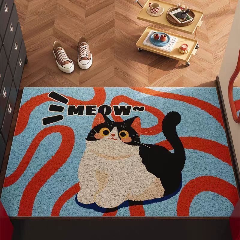 卡通入户地垫可爱猫咪易打理