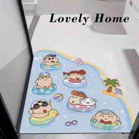 硅藻泥浴室吸水防滑地垫耐脏门垫可爱入户门玄关地毯脚垫进户门口,居家布艺,家用脚垫,淘宝优惠券,粉丝福利购,淘宝优惠卷