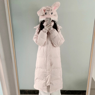 冬季新款羽绒棉服女中长款过膝小个子韩系棉衣中戏艺考10棉袄外套