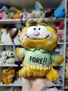 Garfield加菲猫公仔古董中古加菲猫毛绒玩具摆件