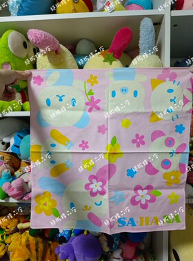 日本中古绝版sanrio 三丽鸥 usahana 彩虹兔 小花兔 花小兔