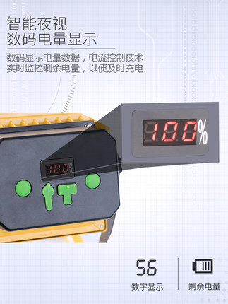 LED强光充电投光灯户外应急灯工地停电照明露营摆地摊手提家用灯