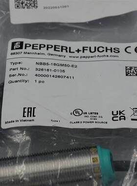 全新原装P+F倍加福NBB5-18GM50-E2电感式接近开关326161-0105询价