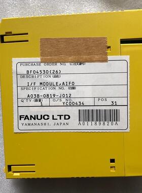 全新原装A1F01B发那科A03B-0819-C011非实价A03B-0819-C012包询价