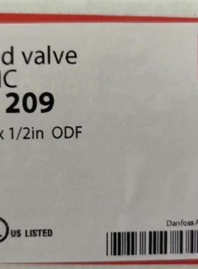 丹佛斯电磁阀 EVR3/EVR6 货号32F1204    032L1209/32L1212 询价