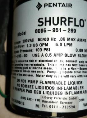 美国SHURFLO隔膜泵8095-902-260  8095-902-290 8090-802-278询价