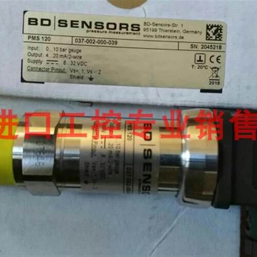 BD现货 SENSORS压力传感器PMS120 037-002-000-379卡盘式 正询价