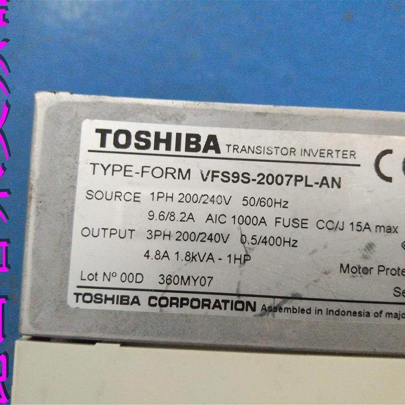 变频器VFS9S-2007PL-AN    0.75KW 220V 200V实物拍摄询价