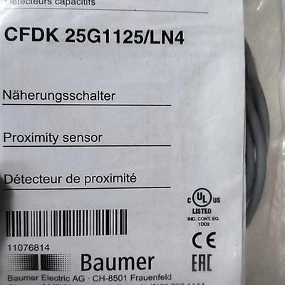 瑞士保盟瑞士Baumer堡盟CFDK 25G1125/LN4全新原装询价