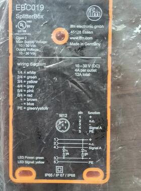 全新原装正品 IFM易福门 EBC019 分配盒 现货销售询价
