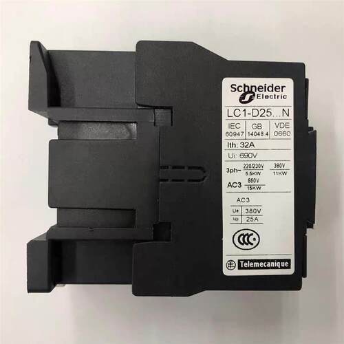 原装正品LC1D2510M7N AC220V 50/60Hz施耐德三级交流接触器询价