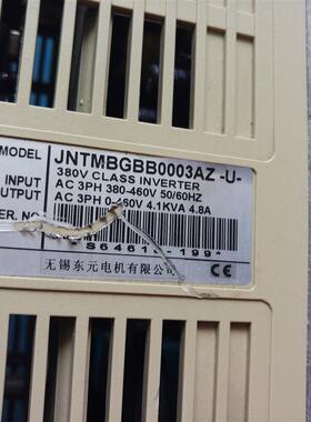 原装拆机720MA系列变频器JNTMBGBB0003AZ-U- 2.2KW 380V现货询价