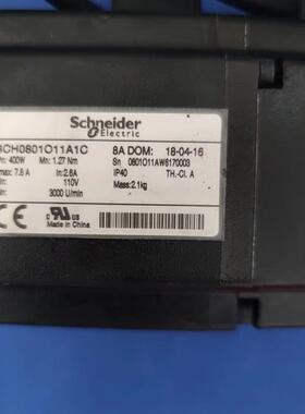 拆机400瓦施耐德伺服套装LXM23CU04M3X/BCH0801011A1C【法兰8询价