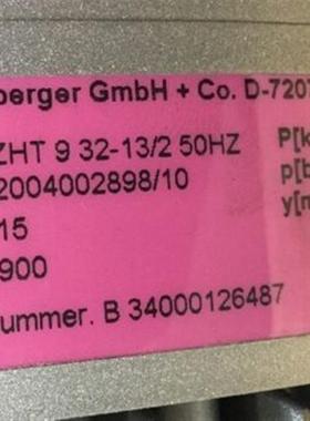 SCHMALENBERGER高压水泵ZHT 9 32 - 13/2询价