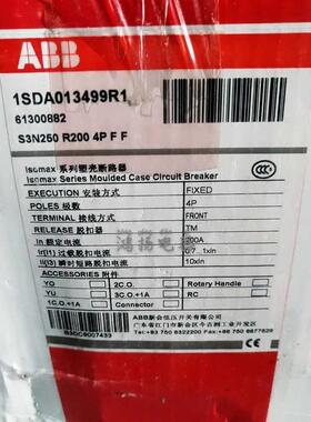 ABB S3N250 R200 4P F F询价