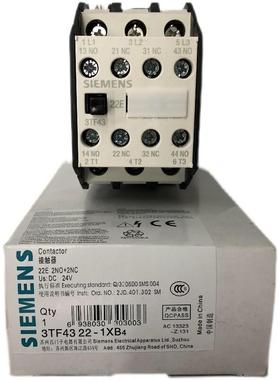原装正品3TF43221XB4  DC24V西门子三级直流接触器询价