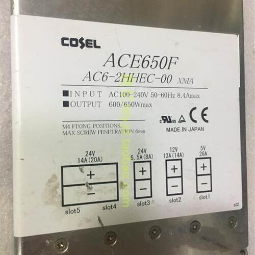 拆机日本 COSEL ACE650F AC6-2HHEC-00 电源5V12V双24V询价