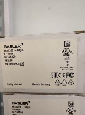 balser相机巴斯勒工业相机acA1300-60gm acA1300-60gc现货顺询价