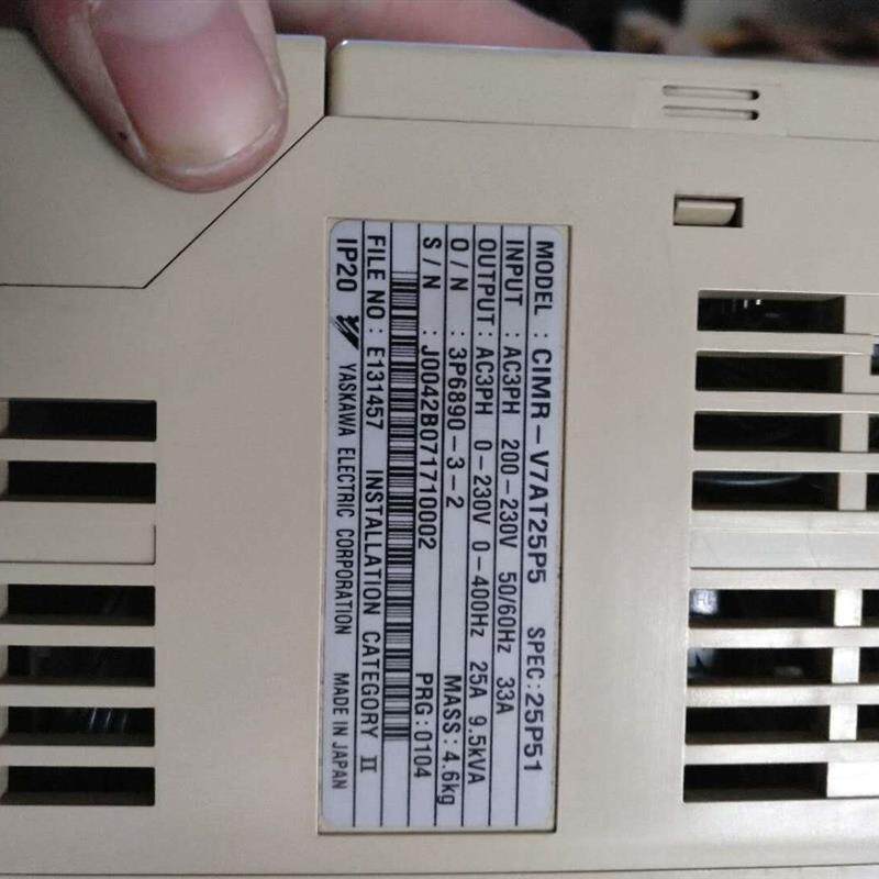 拆机安川 变频器 CIMR-V7AT25P5 220V 5.5KW 质量保证 已测试询价
