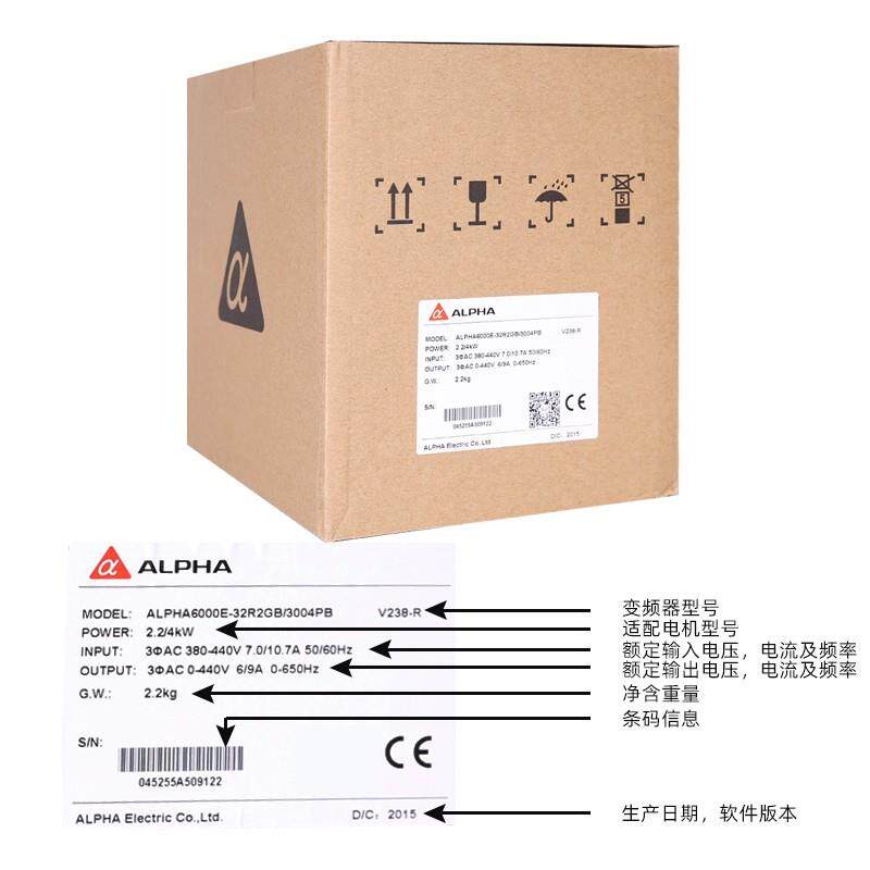 全新原装阿尔法变频器ALPHA6000E-32R2GB/3004PB 2.2KW/380V 询价