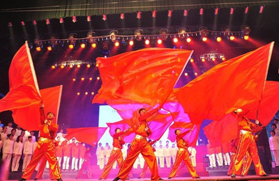 运动会红旗苏杰表演道具团体操