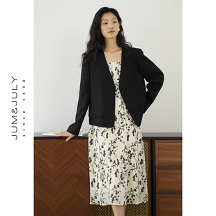 高级感休闲西装 气质英伦风短款 小西装 外套女小西服上衣嘉茱莉新款