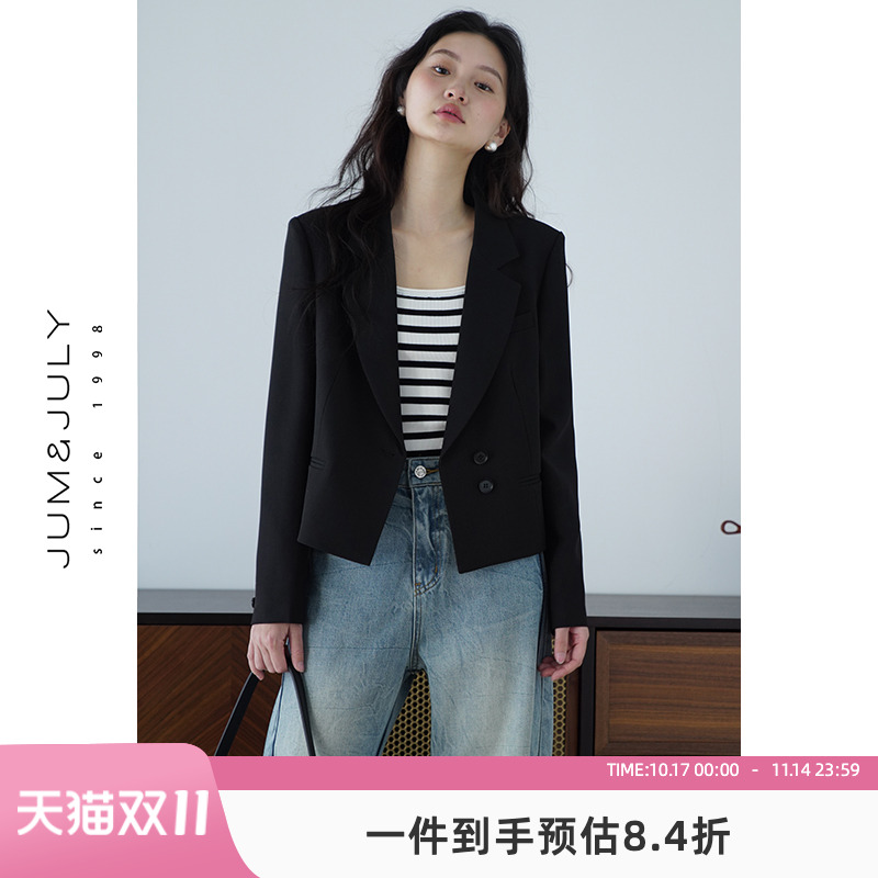 单排扣西服上衣女长袖通勤气质