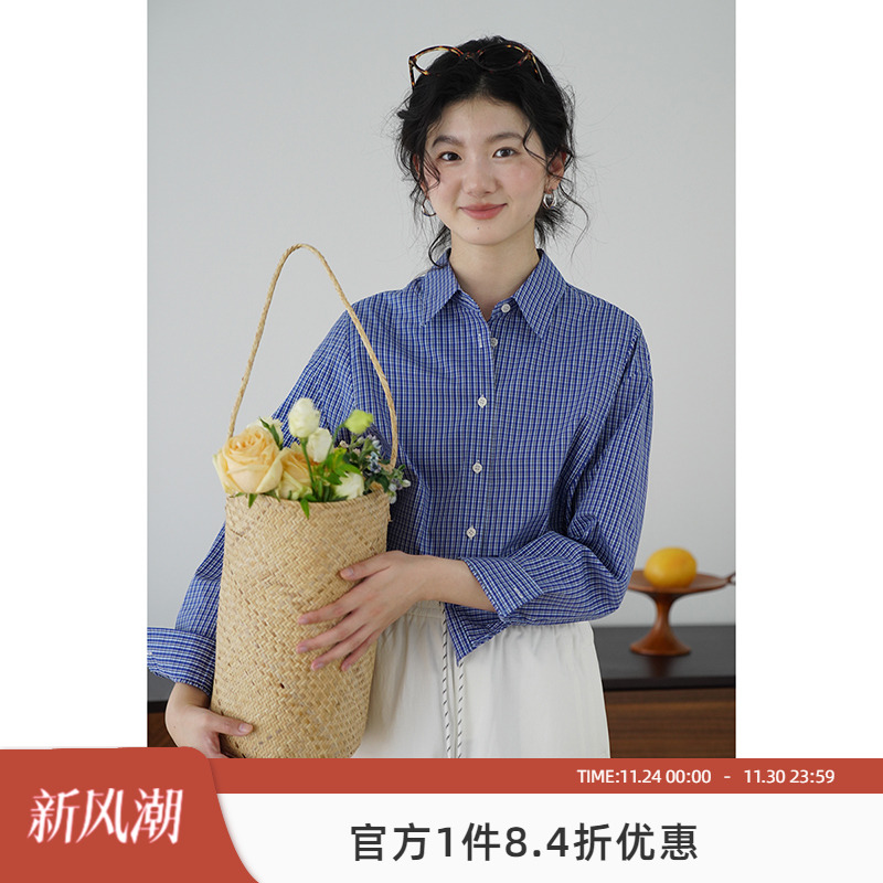 嘉茱莉宽松复古春季衬衫