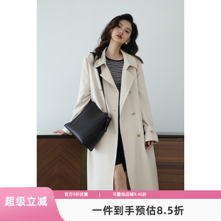 英倫風外套韓版 寬松上衣高級感風衣 新款 嘉茱莉風衣外套女2025春季