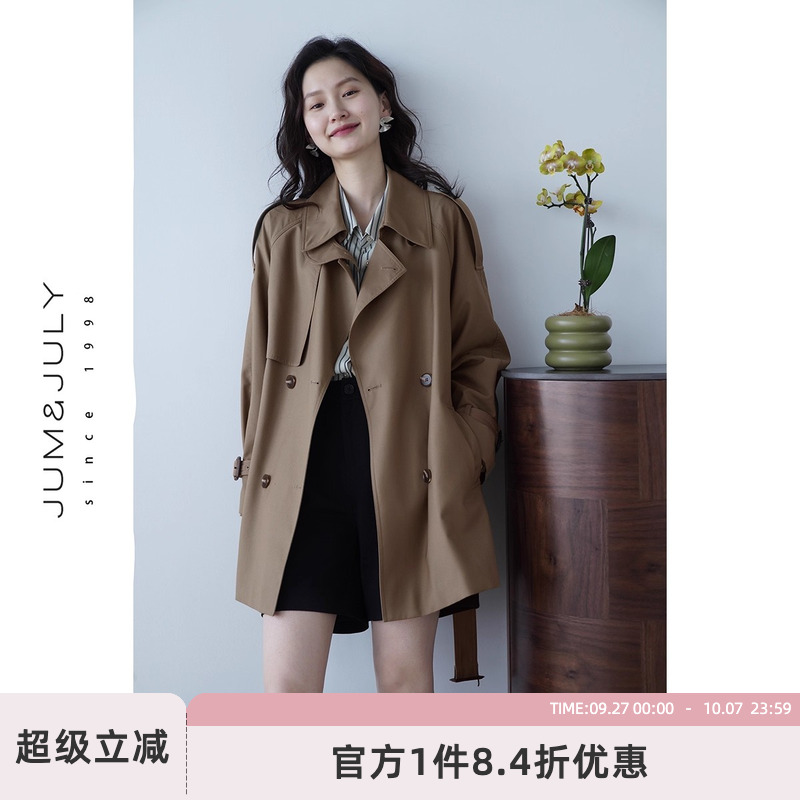 高级感中长款风衣嘉茱莉英伦