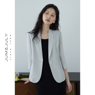 小个子薄款 嘉茱莉九分袖 新款 西装 休闲通勤西服上衣 外套女2025夏季