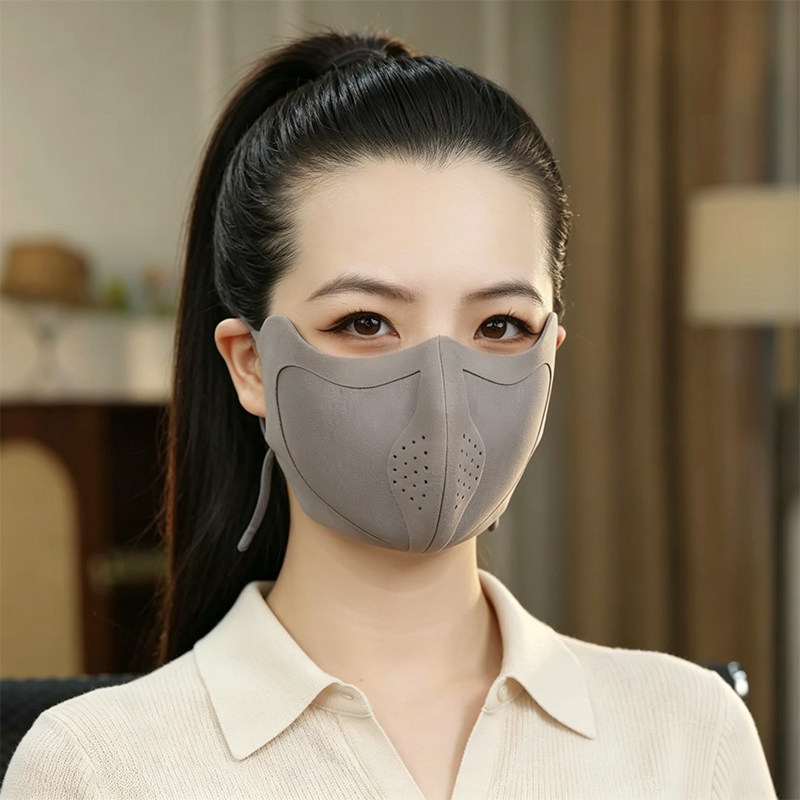 3D立体防风保暖透气显脸小口罩女