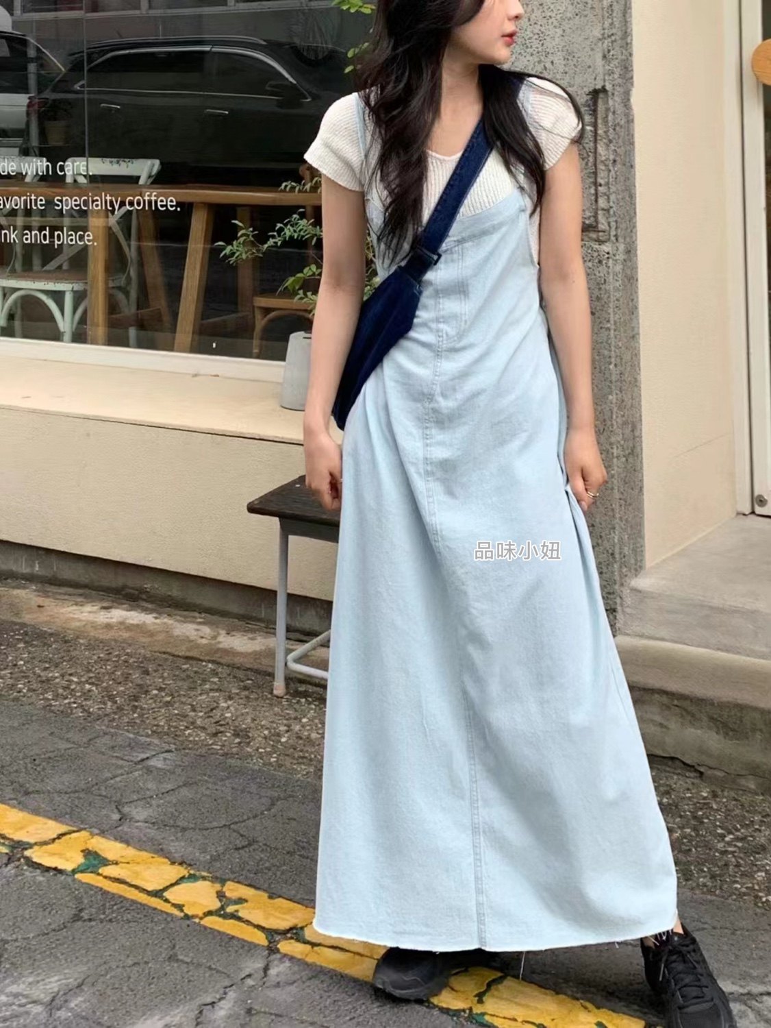 韩国直邮包邮2023年春夏女装东大门 bluegirl牛仔吊带连衣裙
