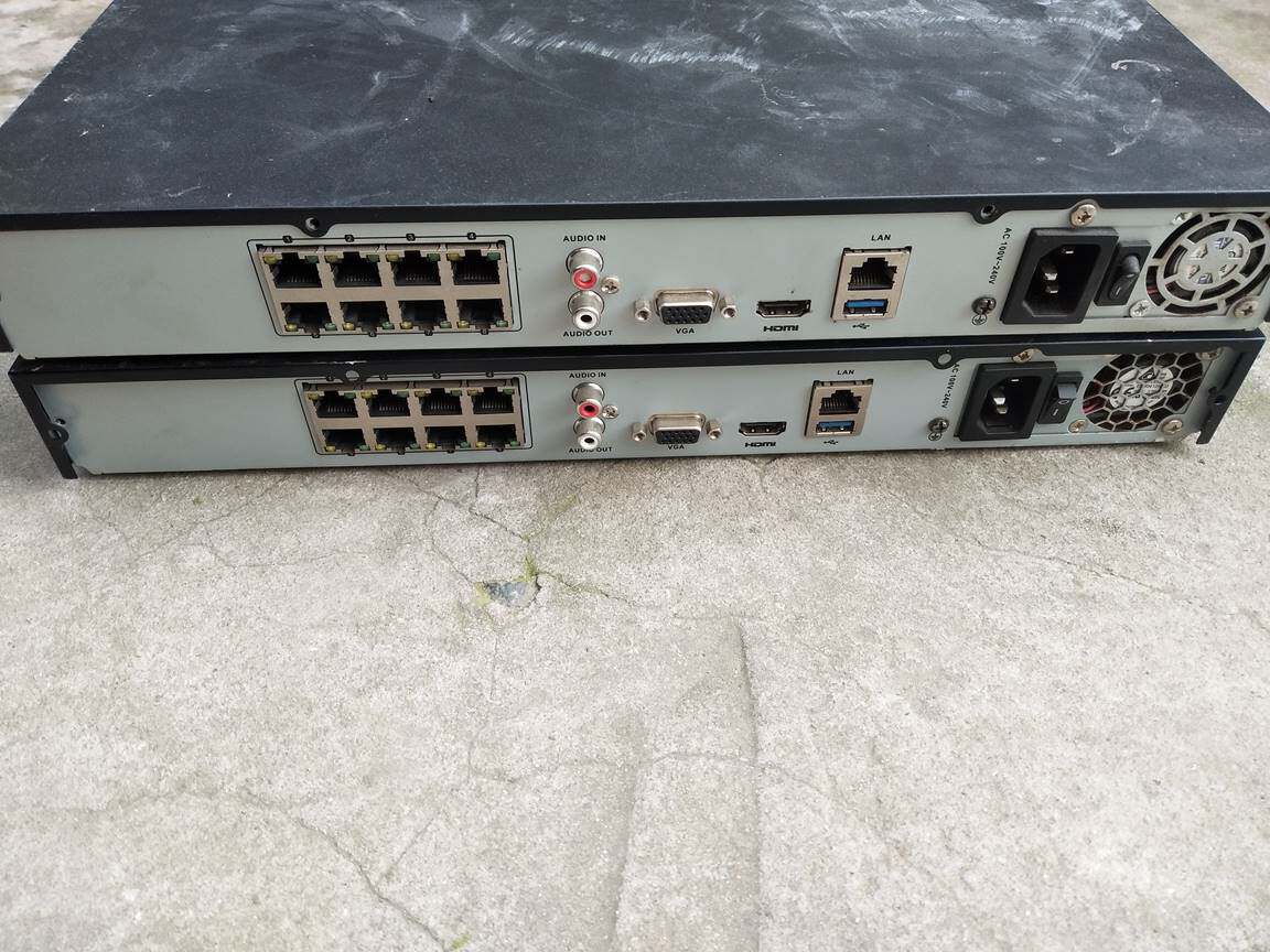 海康威视ds-7808n-e2/8p 8路nvr双盘位数字网络硬盘录像机poe供电