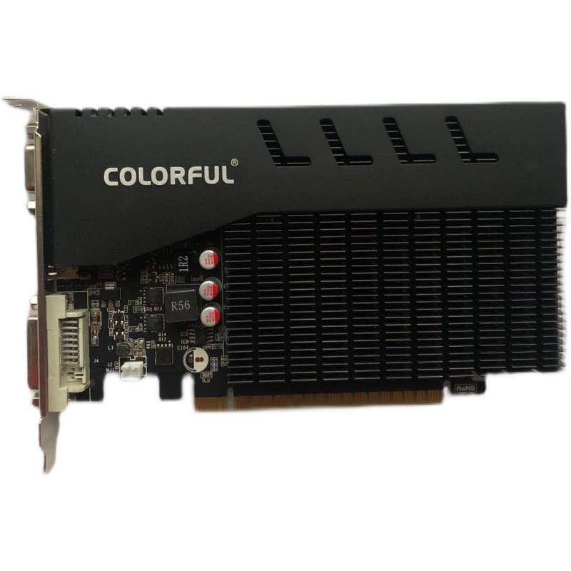 现货 七彩虹gt710冰暴鲨1gd3 gtx710静音散热显卡 成色新