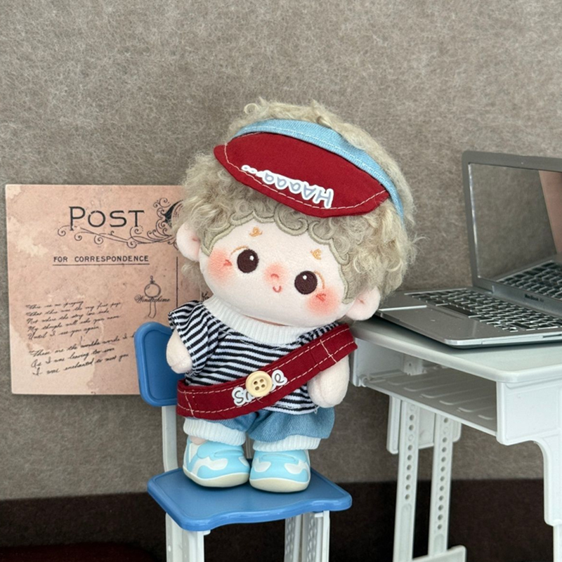 现货新款10cm棉花娃娃衣服毛绒玩偶换装公仔可爱娃衣休闲套装