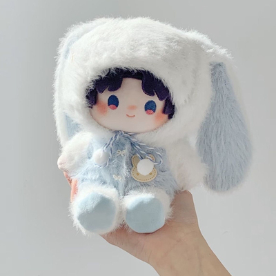 慕斯系列浮梦15cm10cm兔子可爱连帽娃衣无雷无属性棉花娃娃娃衣